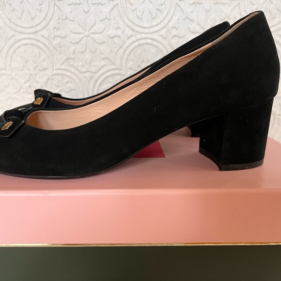 Kate Spade Benice Black Suede Pumps Size 8.5 S5100014 - Picture 7 of 7